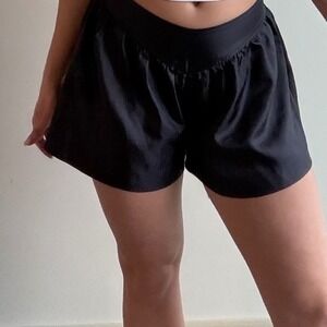 Flowy Fit Navy Satin Shorts‎ Size Smal